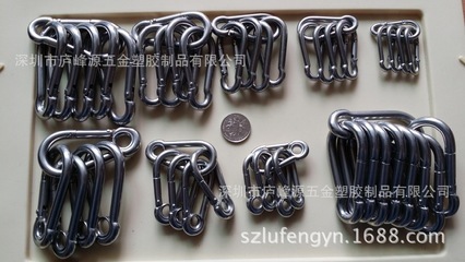 【工厂直销 304弹簧钩 可定做 欢迎批发】价格,厂家,图片,登山扣、钩,深圳市庐峰源五金塑胶制品-